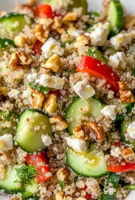 Cucumber Quinoa Feta Salad