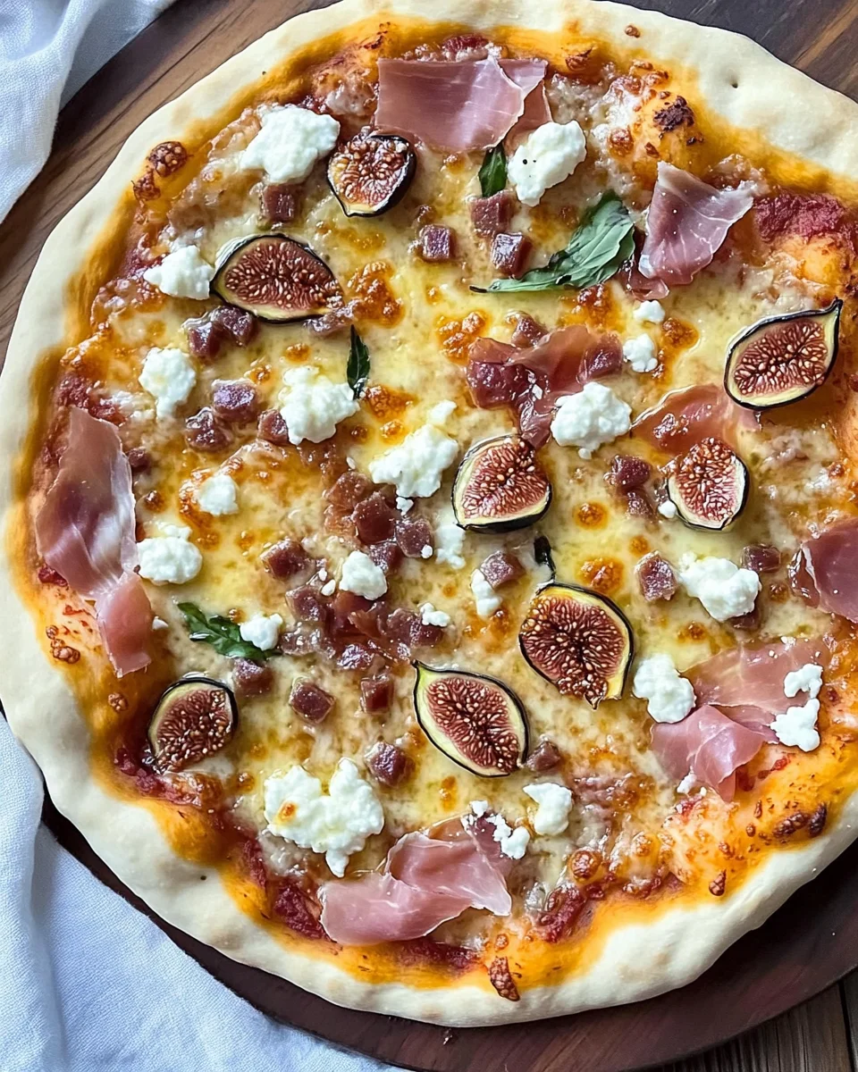 Easy 20-Minute Fig Jam Pizza with Goat Cheese and Prosciutto