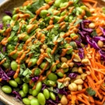 Edamame Salad with Peanut Sauce