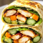 Healthy Honey Mustard Chicken Wrap