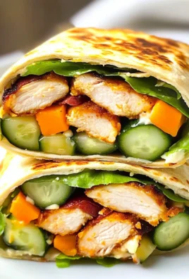 Healthy Honey Mustard Chicken Wrap
