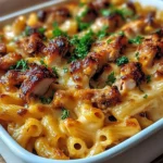 High Protein Honey BBQ Chicken Mac & Cheese