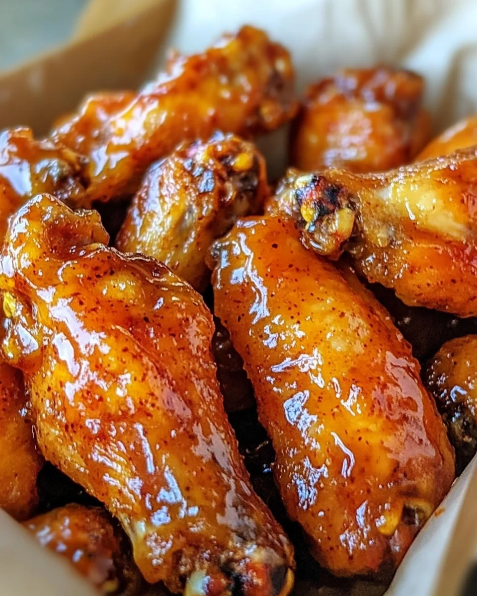 Hot Honey Peach Wings