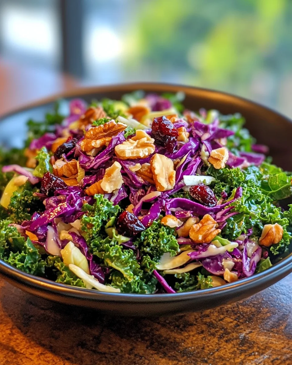 Kale Salad with Cranberries