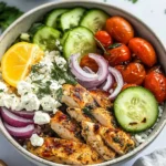 Mediterranean-Inspired Lemon-Dill Chicken Bowls