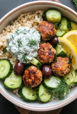 Mediterranean Bowl With Turkey Meatballs