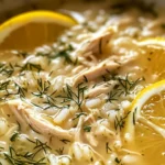 Mediterranean Lemon Chicken Soup: A Creamy, Comforting Bowl of Sunshine