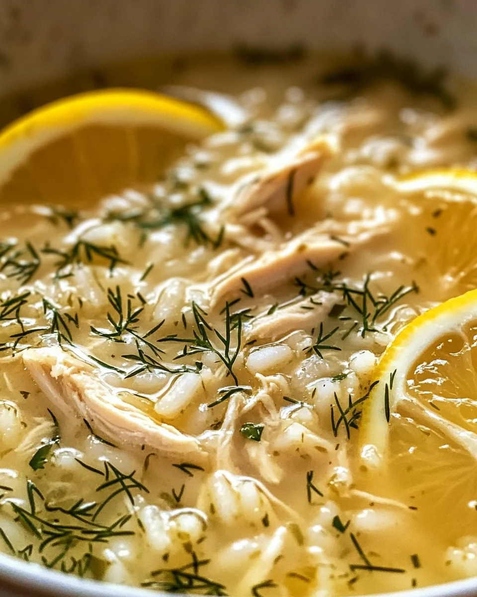Mediterranean Lemon Chicken Soup: A Creamy, Comforting Bowl of Sunshine