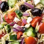 Quick Mediterranean Orzo Pasta Salad - Homefoodkitchen
