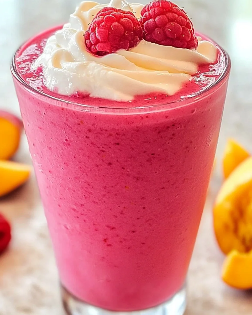 Raspberry Peach Smoothie