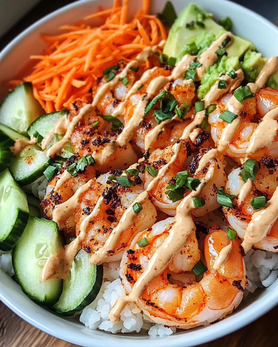 Shrimp Rice Bowls with Spicy Mayo