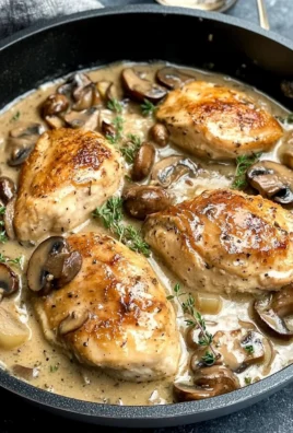 Skillet Chicken and Mushroom Wine Sauce