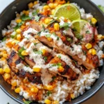 Street Corn Chicken Rice Bowl