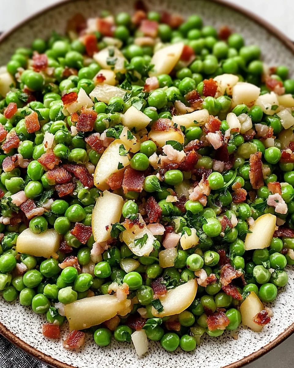 Thanksgiving Peas (with Pear and Pancetta)