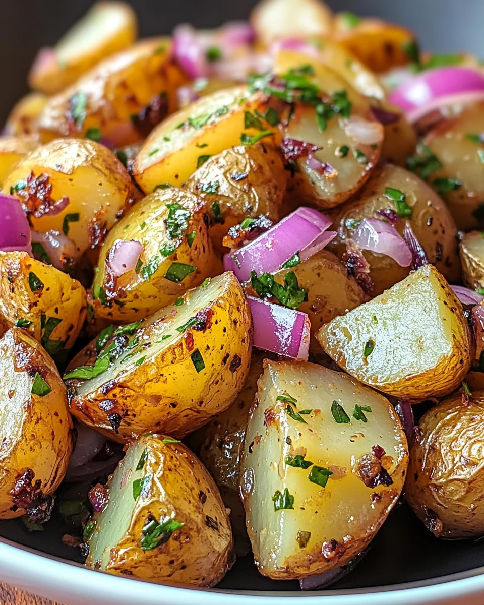 honey mustard roasted potato salad