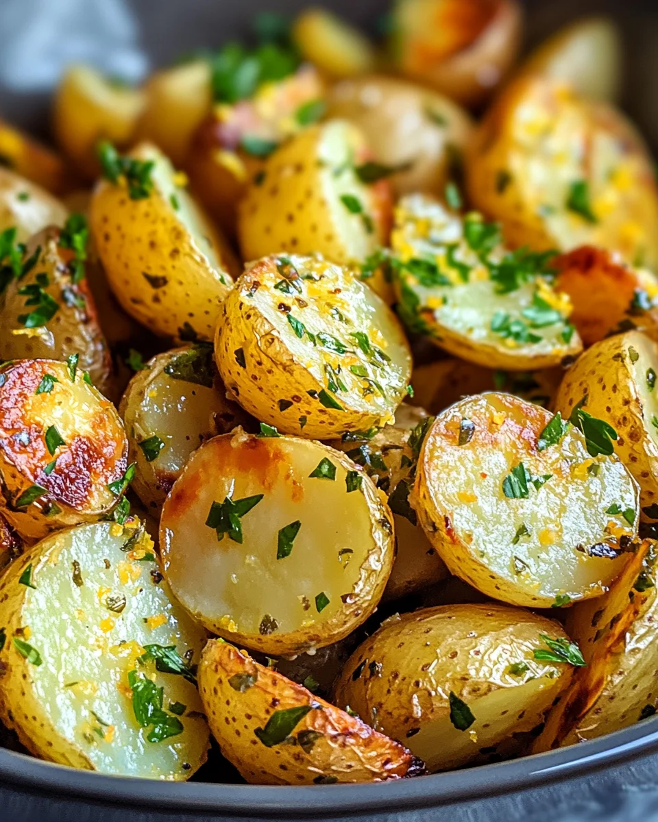 roasted lemon herb potato salad