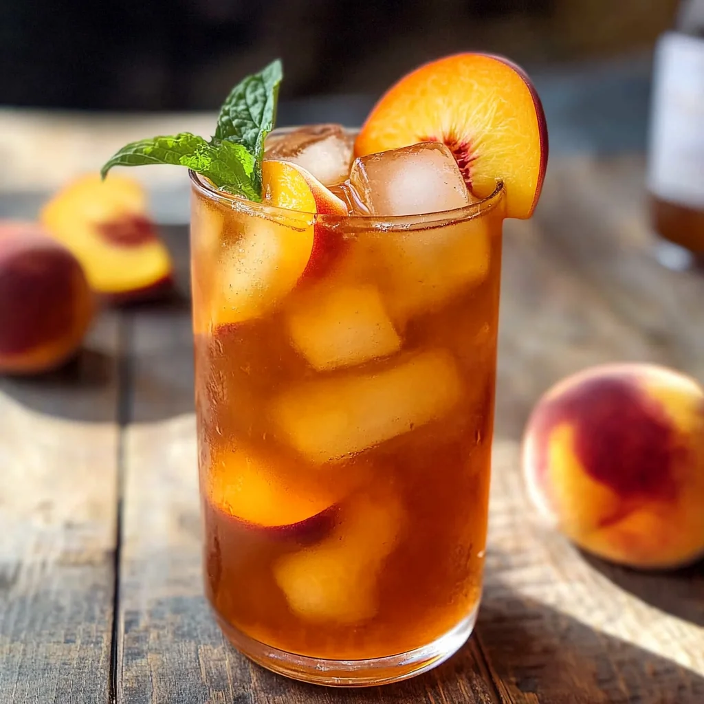 3-Ingredient Peach Iced Tea
