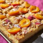Apricot and almond traybake