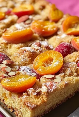 Apricot and almond traybake