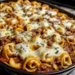 Cheesy Beef Tortellini Bake: A Family Favorite Dinner