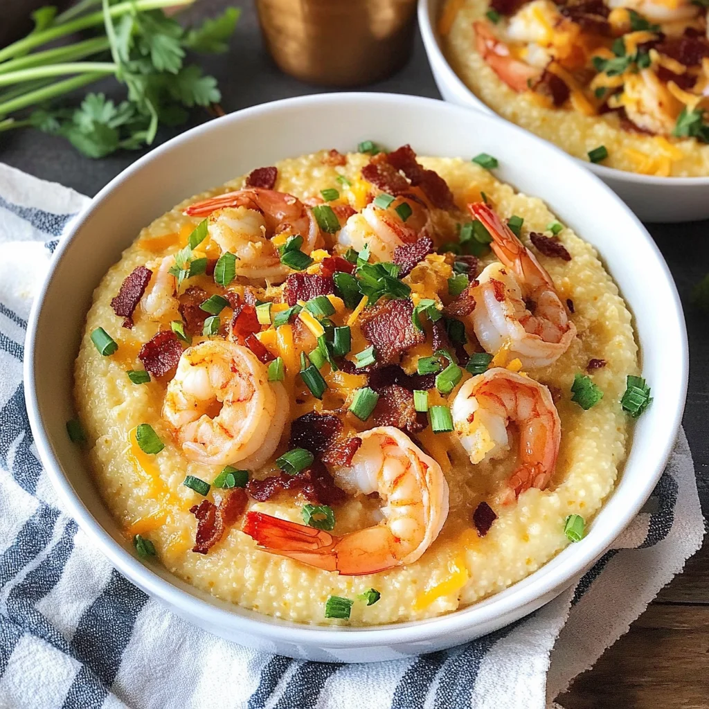 Cheesy Shrimp and Grits