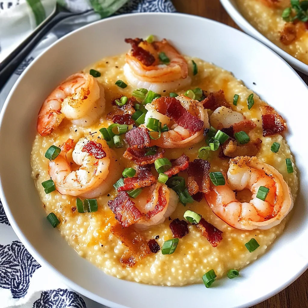 Cheesy Shrimp and Grits