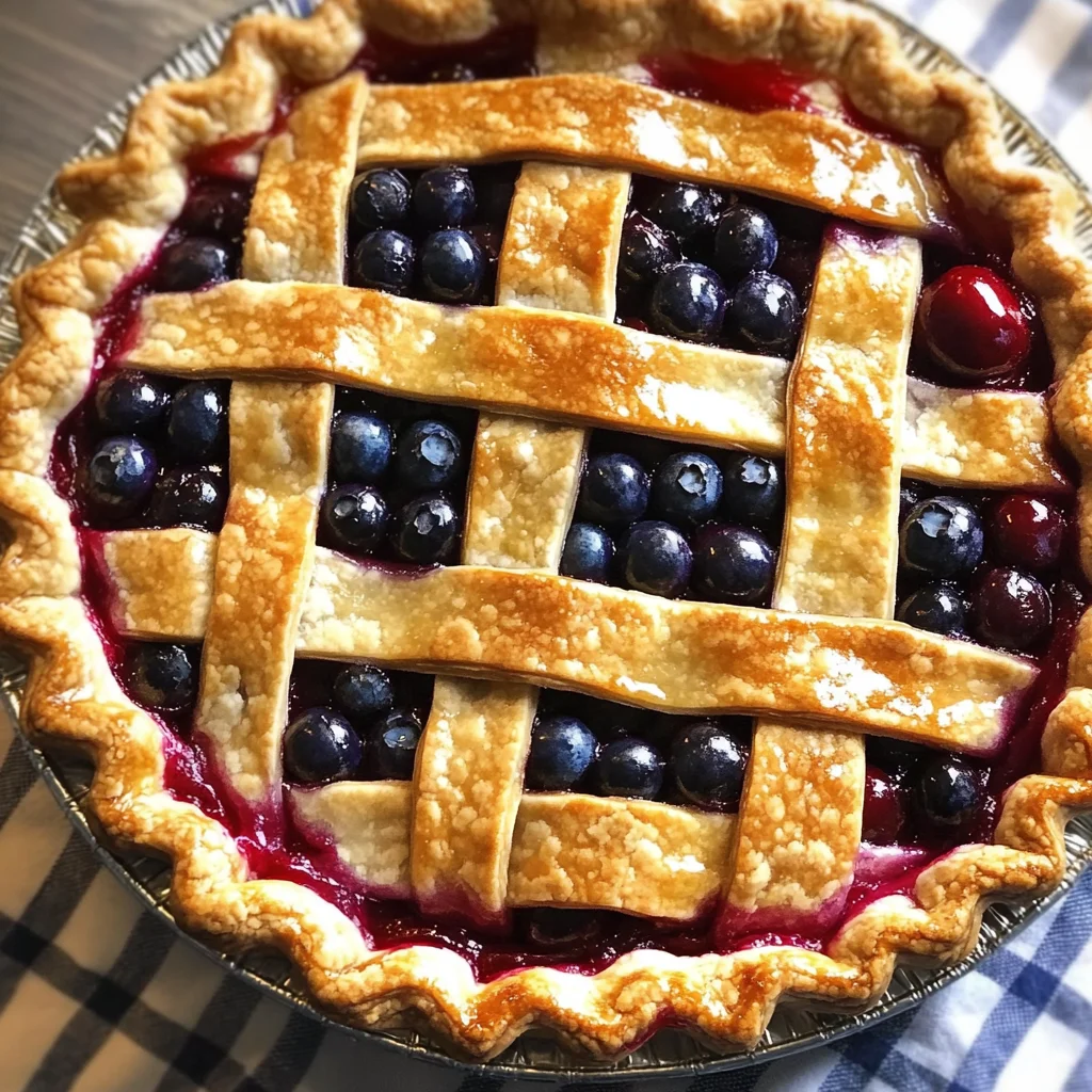 Cherry and Blueberry Pie