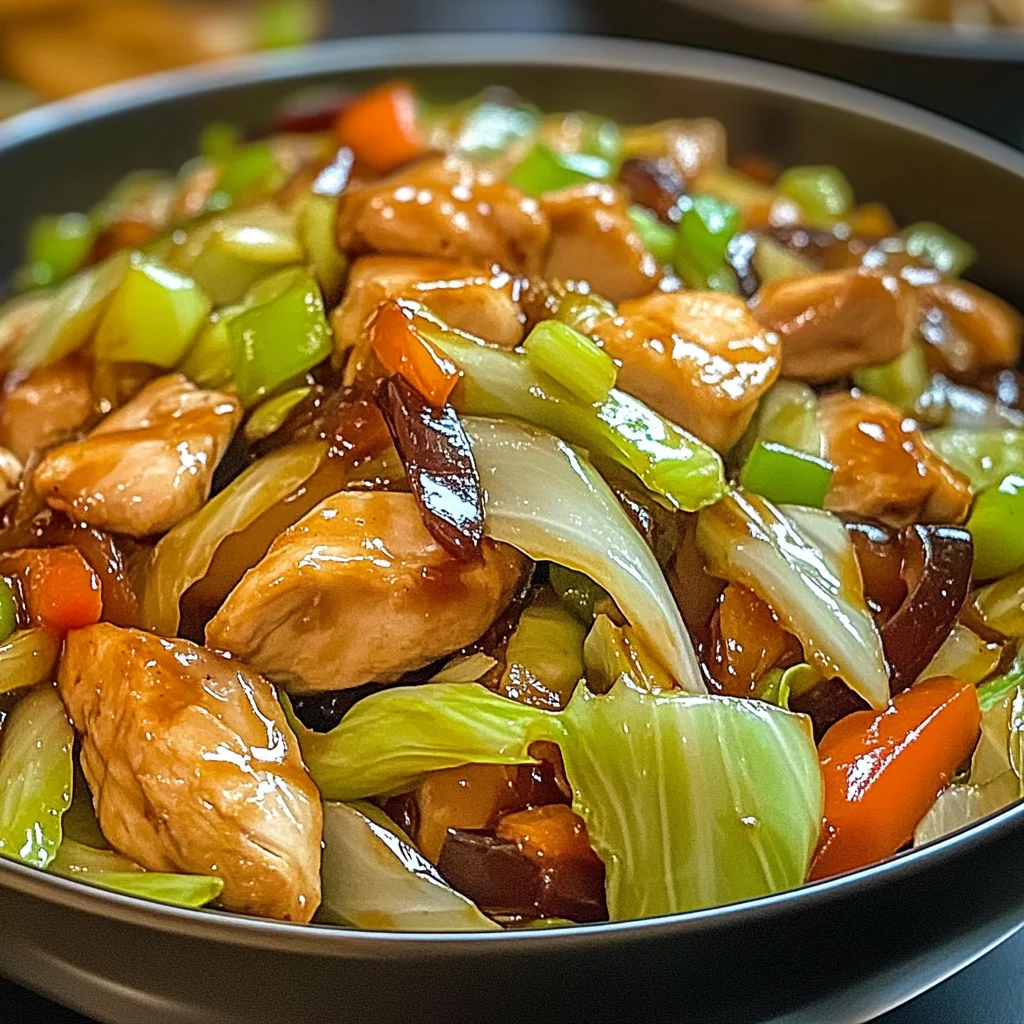Chinese Chicken Cabbage Stir-Fry