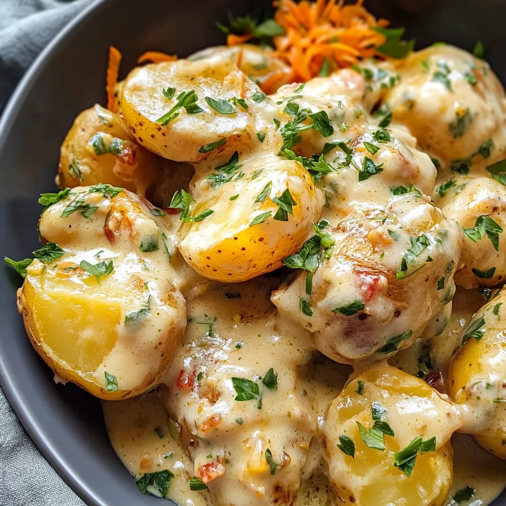 Creamy Baby Potatoes Recipe