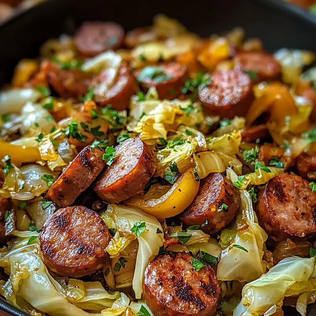Easy Sausage and Cabbage Stir Fry
