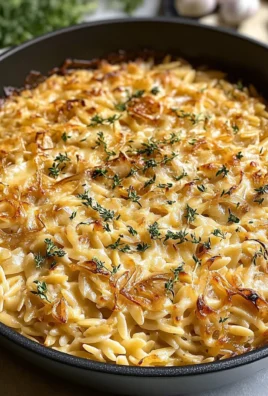 French Onion Orzo Bake