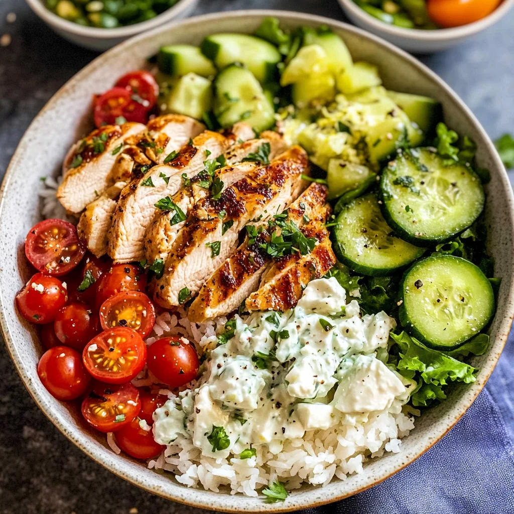 Greek Chicken Bowls