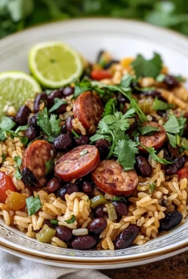 Hearty Black Beans and Rice with Sausage