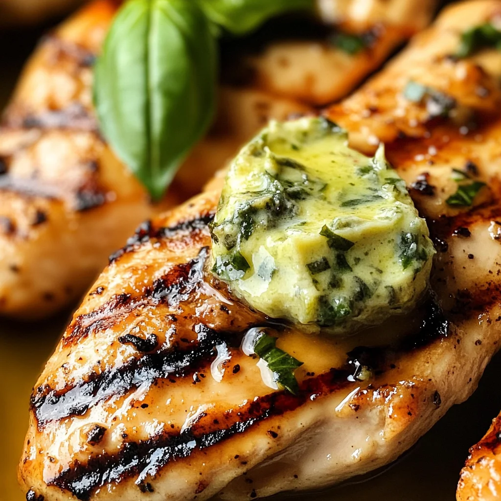 Honey Citrus Grilled Chicken with Basil Butter