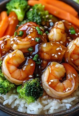 Honey Garlic Shrimp Rice Bowls