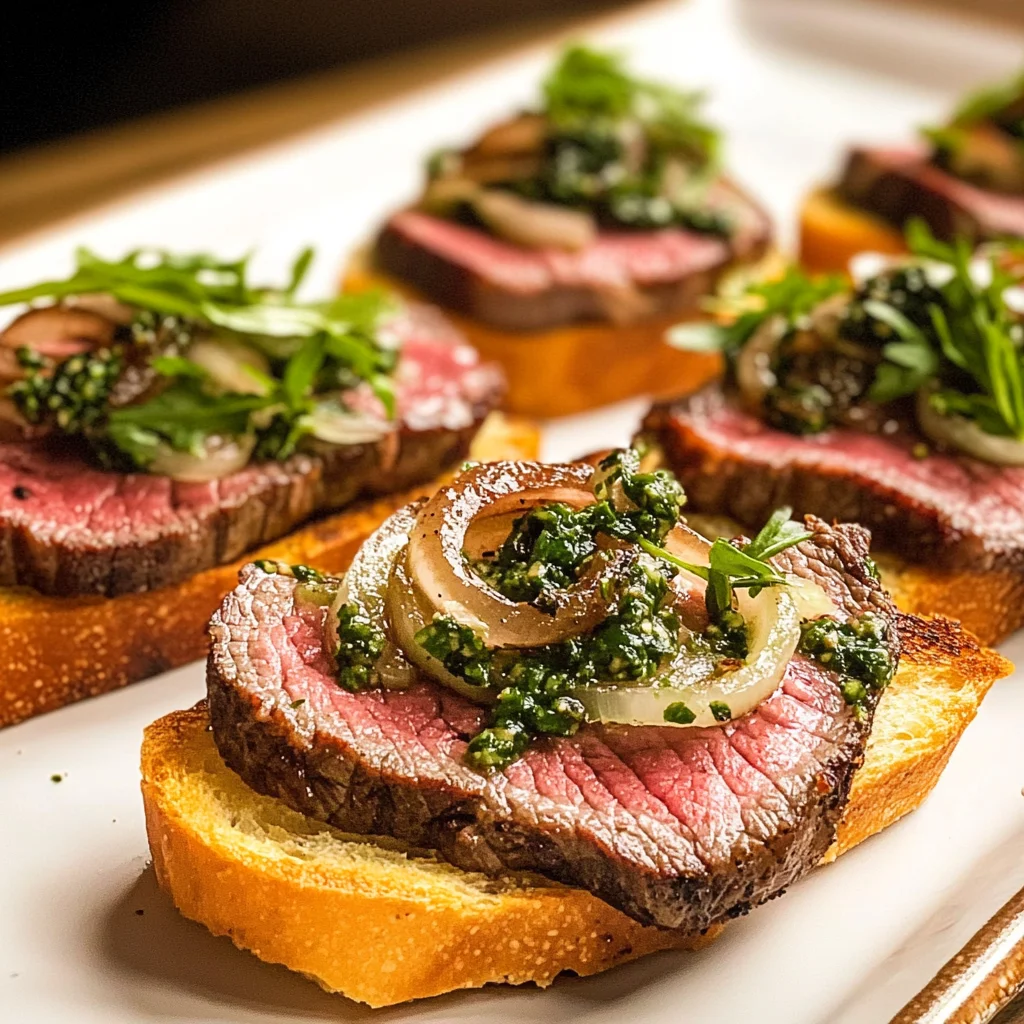 Irresistibly Delicious Steak Crostini