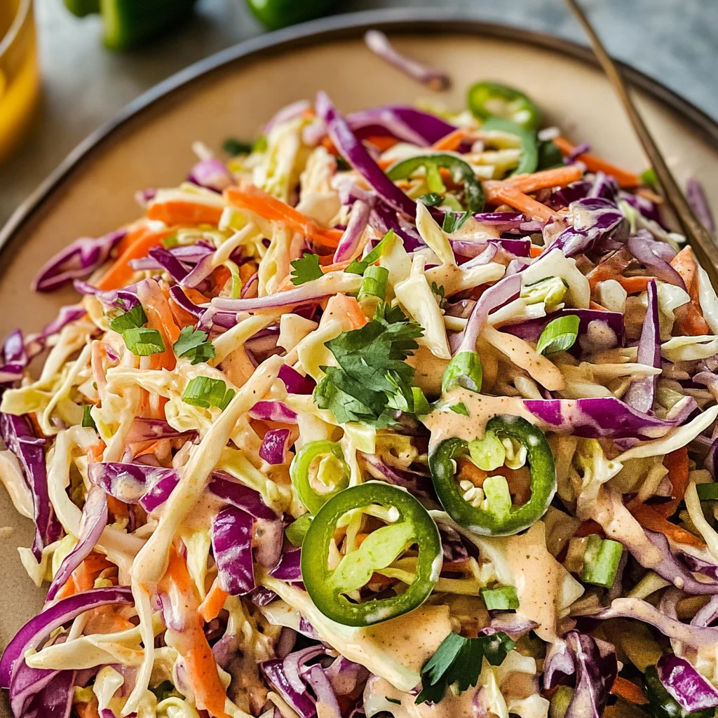 Jalapeño Coleslaw: Sweet and Spicy Slaw
