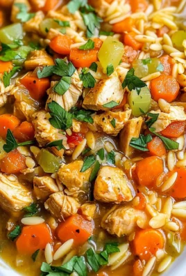 Lemon Chicken Orzo Soup