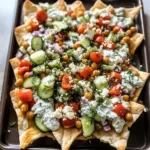 Loaded Vegetarian Greek Pita Nachos