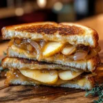 Pear & Apple Grilled Cheese With Caramelized Onions
