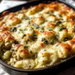 Pesto Chicken Gnocchi Bake