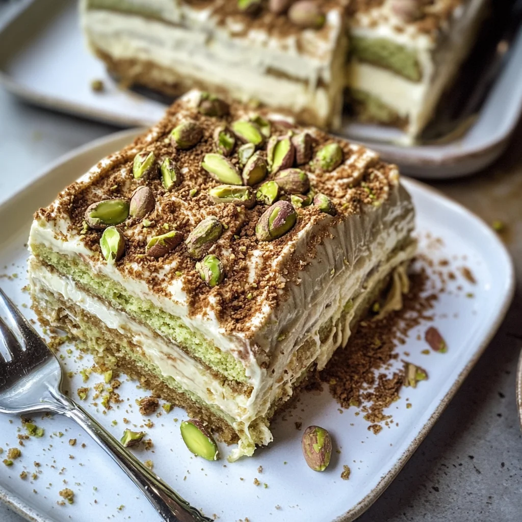 Pistachio Tiramisu