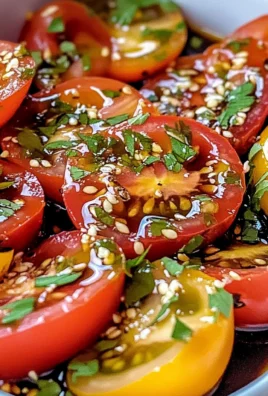 Rachel's FAVORITE Marinated Tomatoes