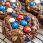 Red, White & Blue Brownie Cookies