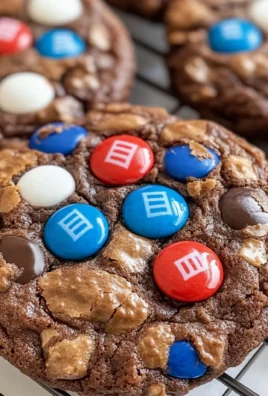 Red, White & Blue Brownie Cookies