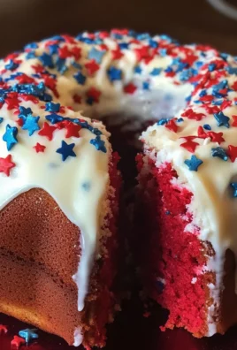 Red, White, and Blue Bundt Cake