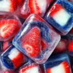Red, White, and Blue Ice Cubes