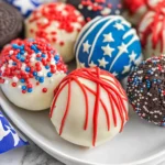 Red White and Blue Oreo Balls