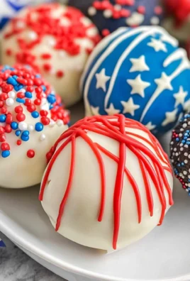 Red White and Blue Oreo Balls