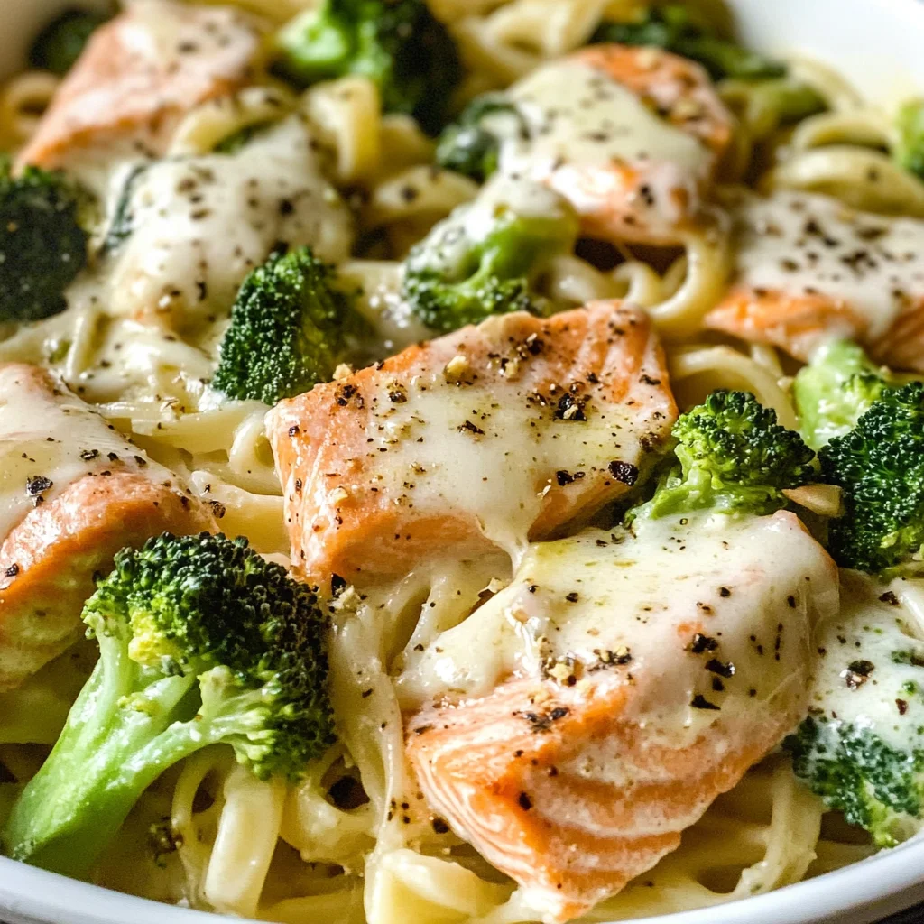 Salmon and Broccoli Pasta